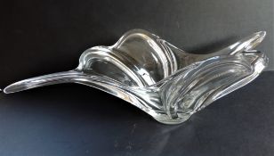Signed Art Vannes France Glass Centre Piece circa 1960’s