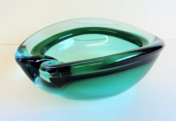 Vintage Murano Archimede Seguso Geode Glass Bowl