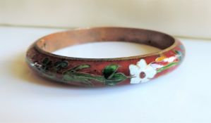 Vintage Art Deco Cloisonne Bangle circa 1920's