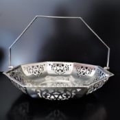 Antique Art Deco Silver Plate Cake/Sweets/Fruit Basket