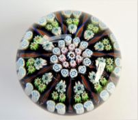 Vintage Millefiore Glass Paperweight