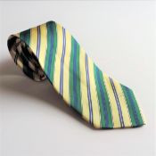 Dunhill Silk Tie Made in Italy Striped Pattern New in Cellophane Cover