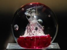 Caithness Crystal 'TANGO' Paperweight Signed