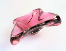 Vintage Murano Sommerso Art Glass Bowl