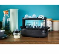 (23/6D) RRP £75. Tommee Tippee Super Steam Advanced Electric Steriliser Black. (Appears As New)