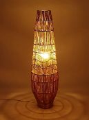 (75/6I) Lot RRP £110. 2x Rattan Floor Lamp Natural RRP £55 Each. (Both Units Appear As New, 1x H...