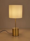 (61/6H) Lot RRP 103 – 6 Lighting Items. 2x Velvet Pink Scallop Table Lamp RRP £15 Each. 2x Brush...
