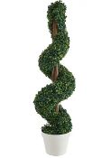 (107/6A) Lot RRP £126 – 5x Items. 2x Wall Hanging Neon Foliage Battery RRP £25 Each. 2x Artificia...