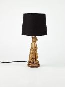 (68/6F) Lot RRP £105 -3x Planet Bronze Leopard Table Lamp RRP £35 Each. (All Units Appear As New)...