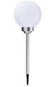 (48/5A) Lot RRP £172. 20x Mixed Solar Light Items. 5x White LED Solar Ball Stick Light RRP £8 Eac...