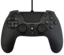 (151/M6) Lot RRP £110. 5x Gioteck VX4 Premium Wired Controller For PS4 In Black RRP £22 Each