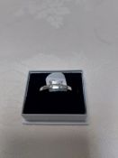 Cubic Zirconia Solitaire Dress/Engagement Ring Size M. Code 109. RRP £189