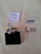 Titanium and Silver Men's Wedding/Dress Ring 4 mm RRP £139