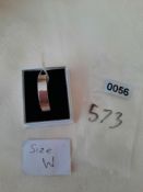 Sterling Silver Flat Men's Wedding Band RRP £69