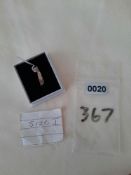 Silver Fancy Shaped Wishbone Wedding/Dress Ring. Size I. RRP £89
