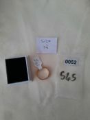 Silver Gold Plated Wedding Band RRP £75
