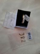 Silver stone set twist style wedding/dress ring with high quality CZ stones. RRP £89