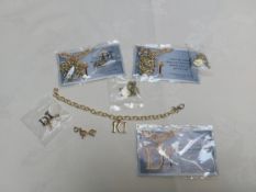 3 Diamond International Bracelets with 5 Charms