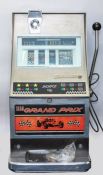 TV Prop unclaimed property .Vintage slot machine working Sega 6D with keys Locks ect