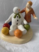 Coalport Snowman Figurines x 4