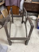Industrial iron table base stamped ‘James Clay Ltd, Wrekin Foundry, c1920s