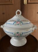 Antique c1900 Luneville French Soup Tureen