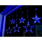Star Blue Curtain Lights. Brand New. RRP £28.99