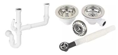 Title: RRP £65. McAlpine 2 Bowl Kitchen Sink Waste Kit. Appear New, UnusedDescription: RRP £65.