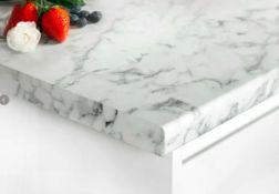 Title: RRP £360. 3 x 1500x370x20mm Marble Effect Worktops.Description: RRP £360. 3 x 1500x370x20mm