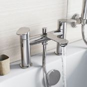 Title: RRP £225. Aquaflow Contour Bath Shower Mixer Tap.Description: RRP £225. Aquaflow Contour Bath