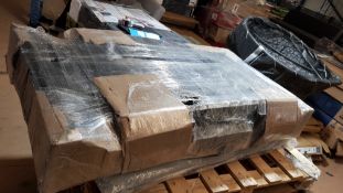 (32/Mez) 2x Plastic Storage Unit. Assume TooMax Storaway Black Anthrasite. (Unsure If Complete)