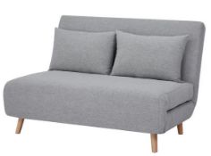 (27/Mez) RRP £250. Freya Folding Sofa Bed Grey. (Unit Appears Clean, Unused, 4x Wooden Legs Seen...