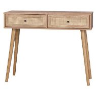 (71/Mez) RRP £95. Kubu Rattan Console Desk. (H81x W100x D35cm).