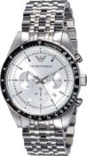 AR6073 Emporio Armani Men's Sportivo Silver Stainless Steel Chronograph Watch