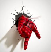 Title: (9/10B) Lot RRP £180. 6x Marvel Ultimate Spiderman Spidey Hand 3D Deco Light (1x Unit Without