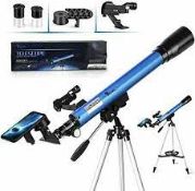 Brand New Telmu F36050M Telescope for Astronomy with H6 Mm and H20 Mm Eyepieces