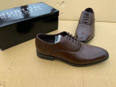 Brand New Boxed Burton Men's Symbar Oxford Shoes Brown UK 9