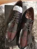 Brand New Boxed Burton Burgundy Mepham Shoes Size UK 10