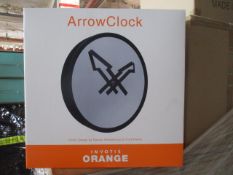 50pcs Brand new Sealed INNvotis designer clock with mirrored finish - rrp £29.99 - 50pcs in lot