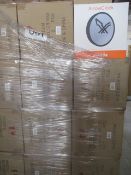50pcs Brand new Sealed INNvotis designer clock with mirrored finish - rrp £29.99 - 50pcs in lot