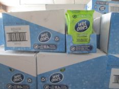 500. packs assorted flavour Wet ones hand wipes - all new and sealed in date till March 2023 -