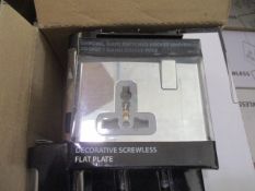 10pcs Brand new Chrome Plug socket kit