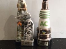 Two Commemorative Whisky Bottles By Jim Beam Whisky (Usa)