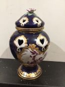 A Highly Decorated Vase and Lid - Could Be Dresden