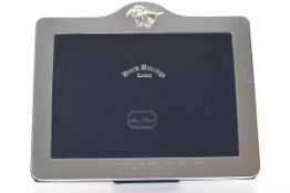 Silver plated frame, from the Lester Piggott collection.