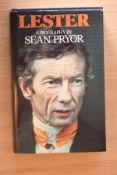 Lester Piggott biography by Sean Pryers bearing the original signature of Lester Piggott