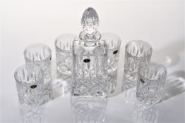 Crystal decanter & glasses, from the Lester Piggott collection.