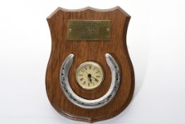 Cheltenham Best Mate racing plate. From the Lester Piggott collection.