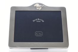 Silver plated frame, from the Lester Piggott collection.