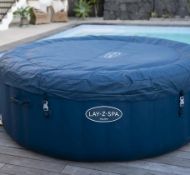 (130/P) RRP £500. Lay-z Spa Milan Portable Spa. Lot Includes 1x Wave Spa Pump & Hose Model 290758...